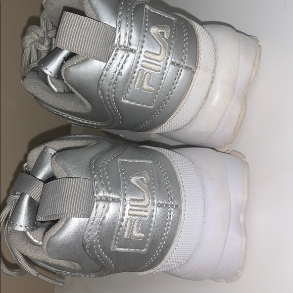 Silver Fila chunky sneakers - Picture 4 of 5